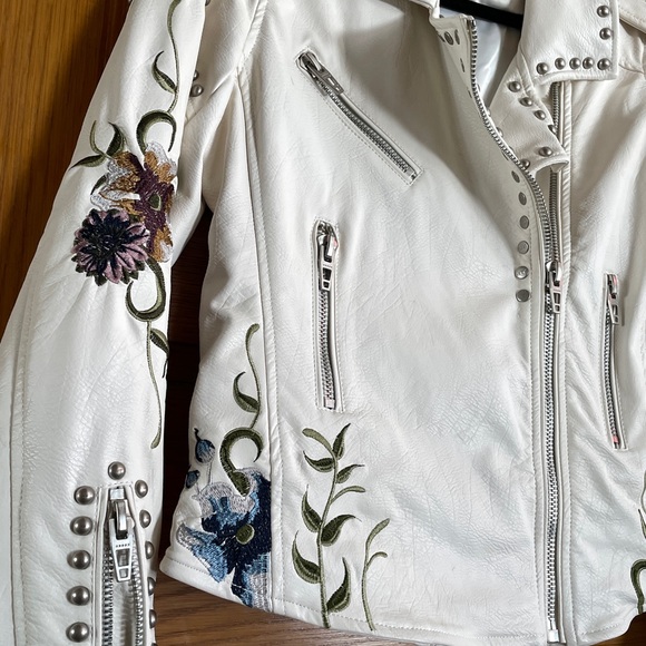 Blank NYC Embroidered Leather Jacket - Picture 2 of 9